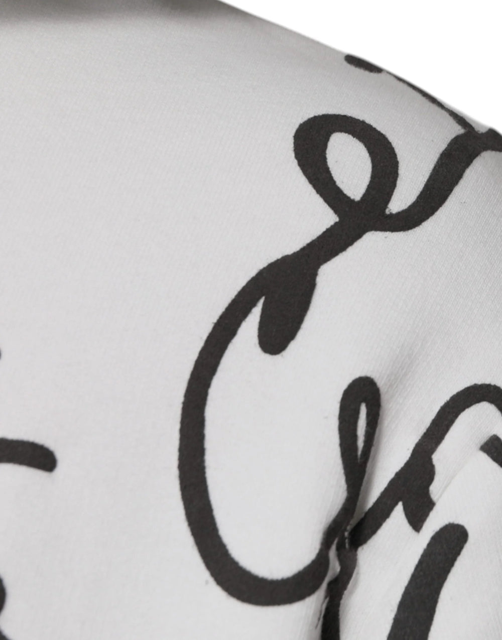 Dolce & Gabbana White Logo Cotton Hooded Sweatshirt Sweater - IT44 | XS - Hoodies