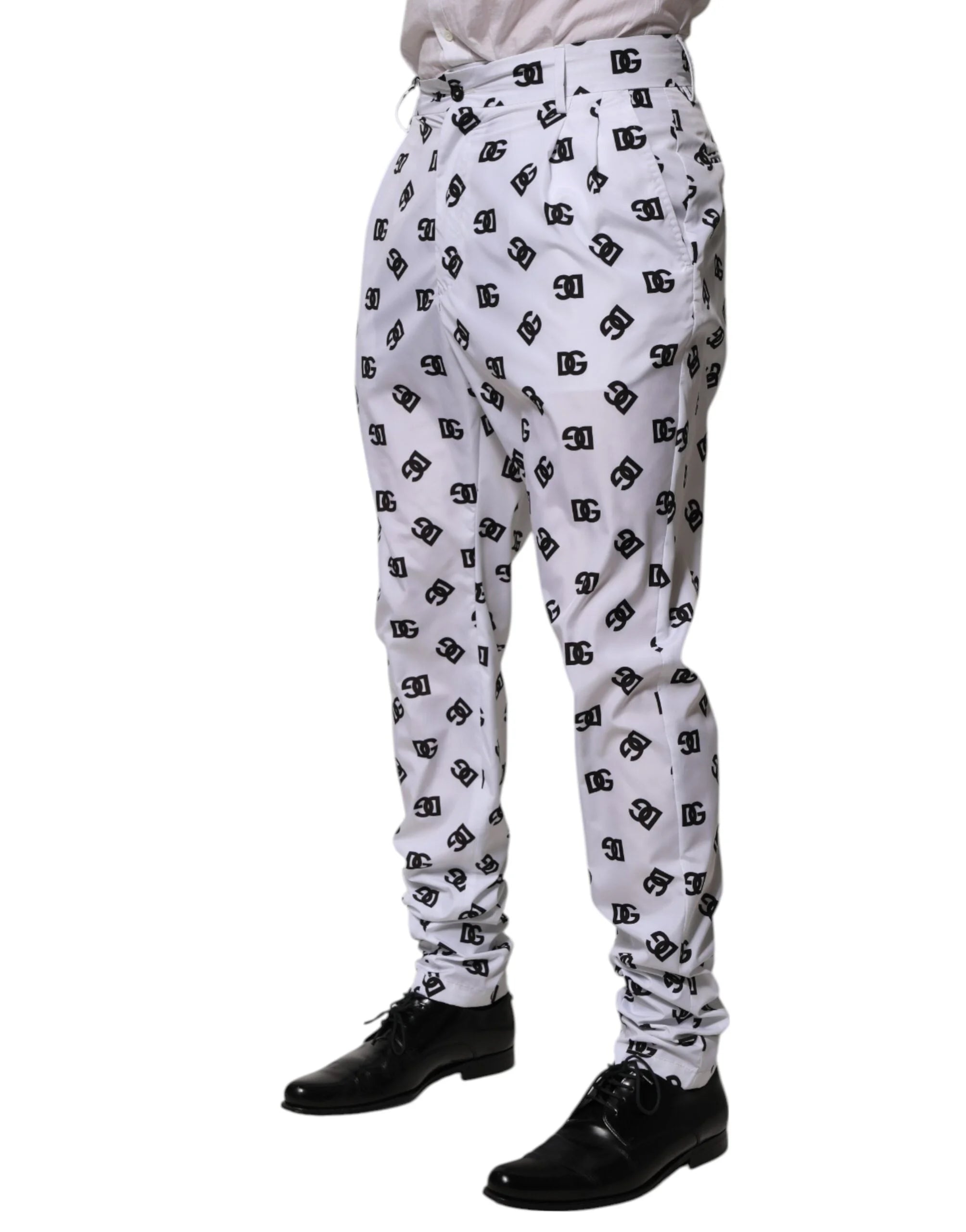 Dolce & Gabbana White Logo Cotton Skinny Denim Trouser Pants - IT48 | M