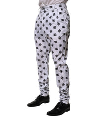 Dolce & Gabbana White Logo Cotton Skinny Denim Trouser Pants - IT48 | M