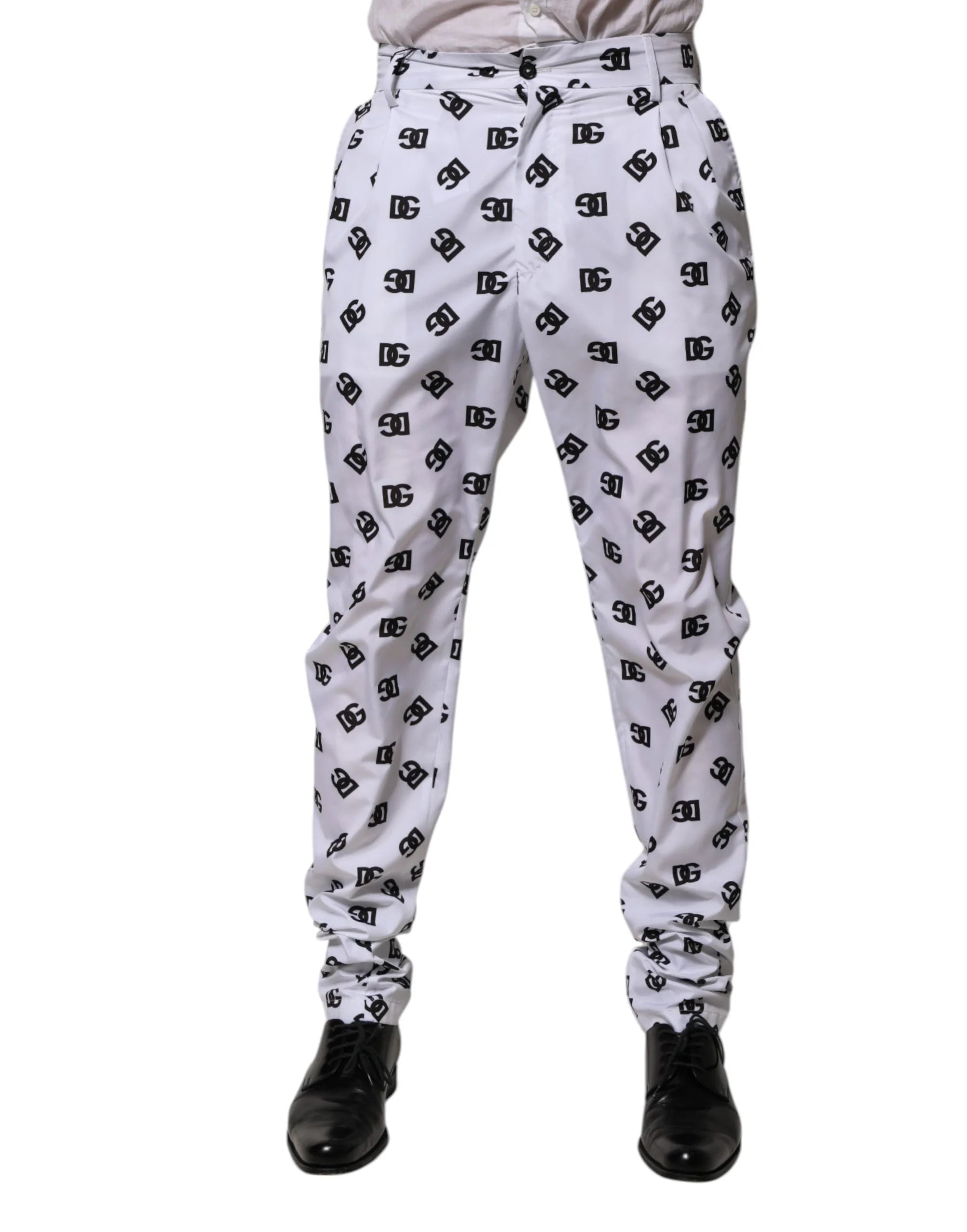 Dolce & Gabbana White Logo Cotton Skinny Denim Trouser Pants - IT48 | M