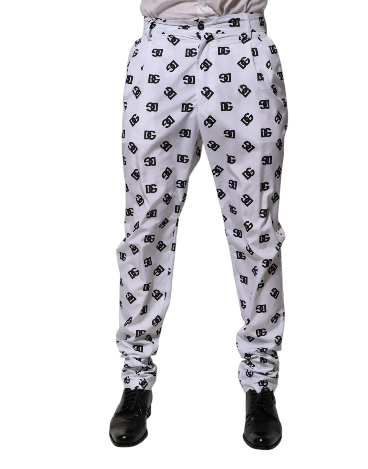 Dolce & Gabbana White Logo Cotton Skinny Denim Trouser Pants - IT48 | M - Trousers