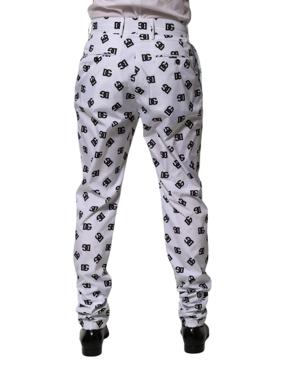 Dolce & Gabbana White Logo Cotton Skinny Denim Trouser Pants - IT48 | M - Trousers