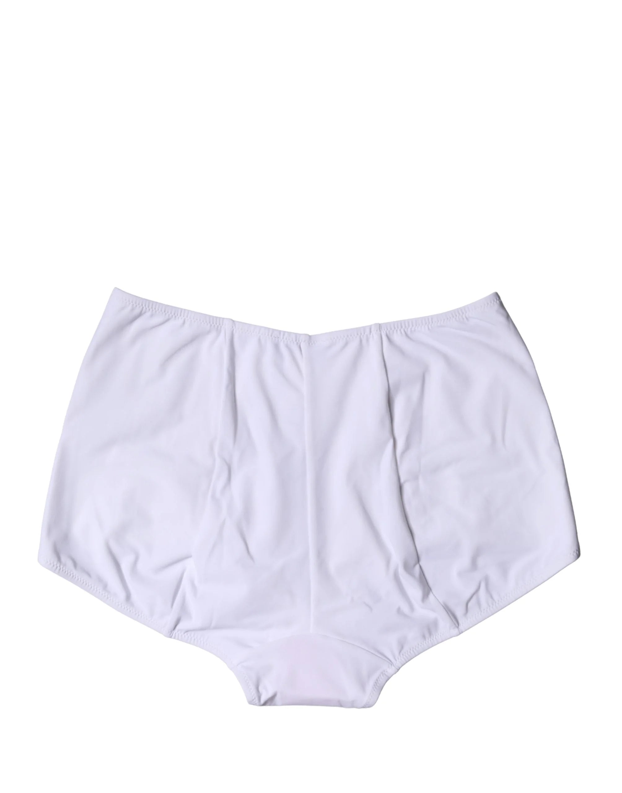Dolce & Gabbana White Logo Girdle High Waist Panty Underwear - IT1 | XS