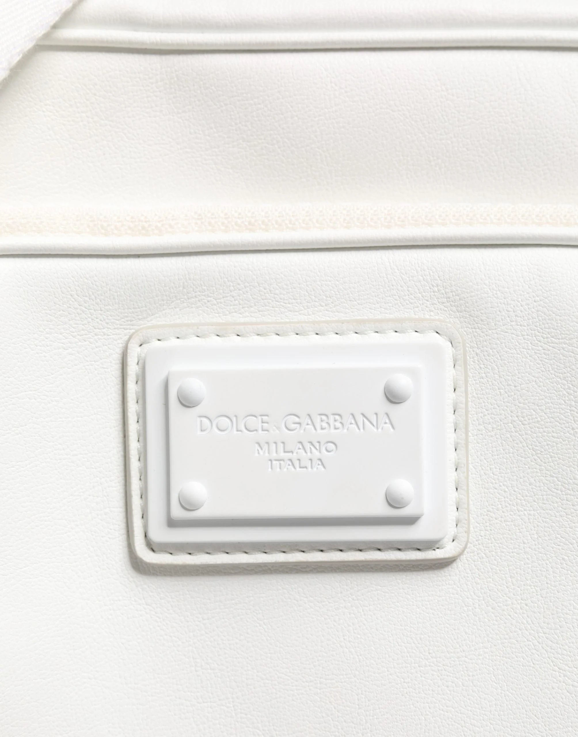 Dolce & Gabbana White Logo Plaque Crossbody Shoulder Borse Men Bag