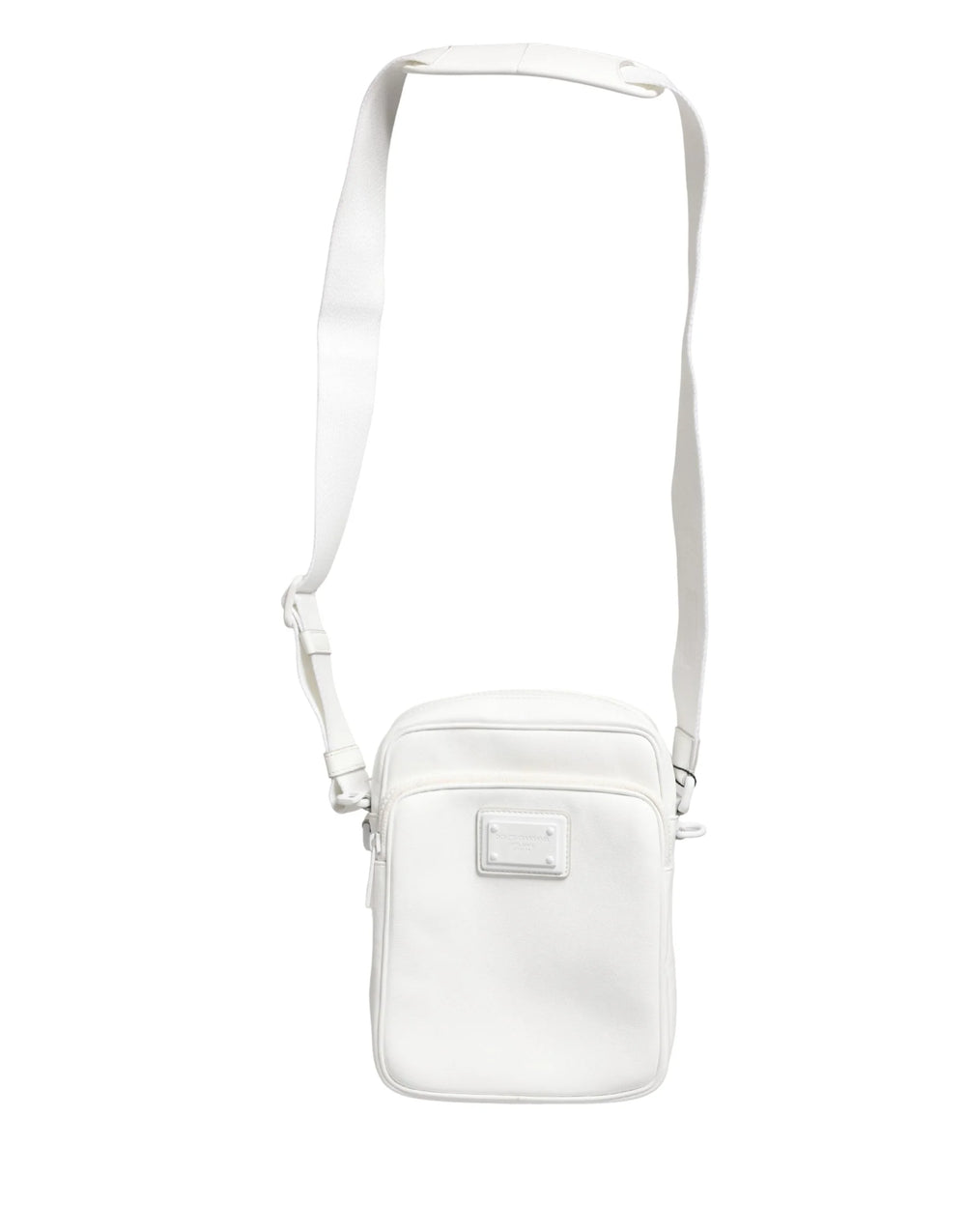 Dolce & Gabbana White Logo Plaque Crossbody Shoulder Borse Men Bag