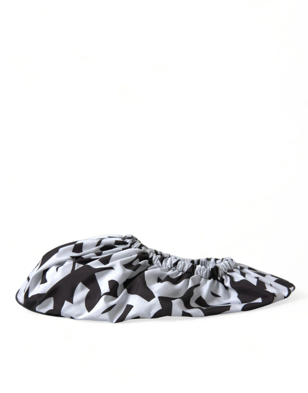 Dolce & Gabbana White Logo Print Nylon Slip On Flats Shoes - EU39/US8.5