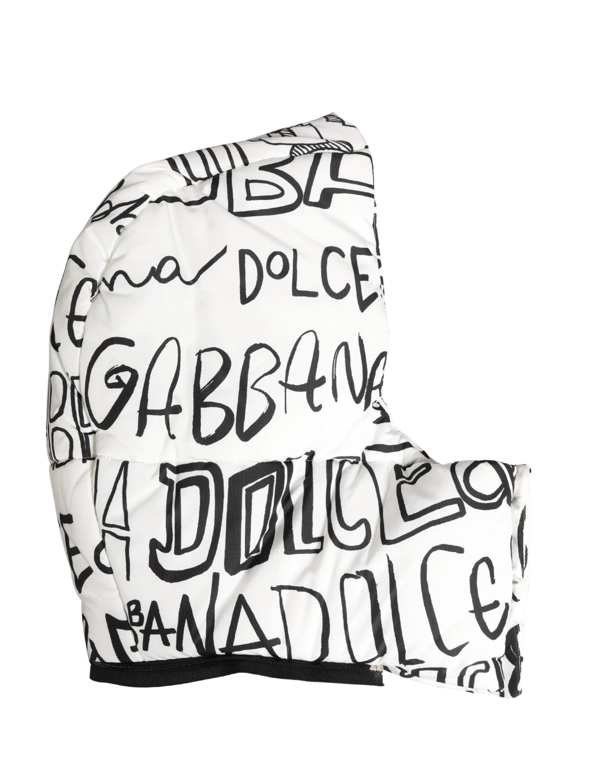 Dolce & Gabbana Valkoinen Logomerkitty Kokopäällysteinen Huivi - Hatut