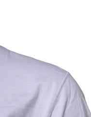 Dolce & Gabbana White Logo Tape Cotton Crew Neck T-shirt - T-Shirts