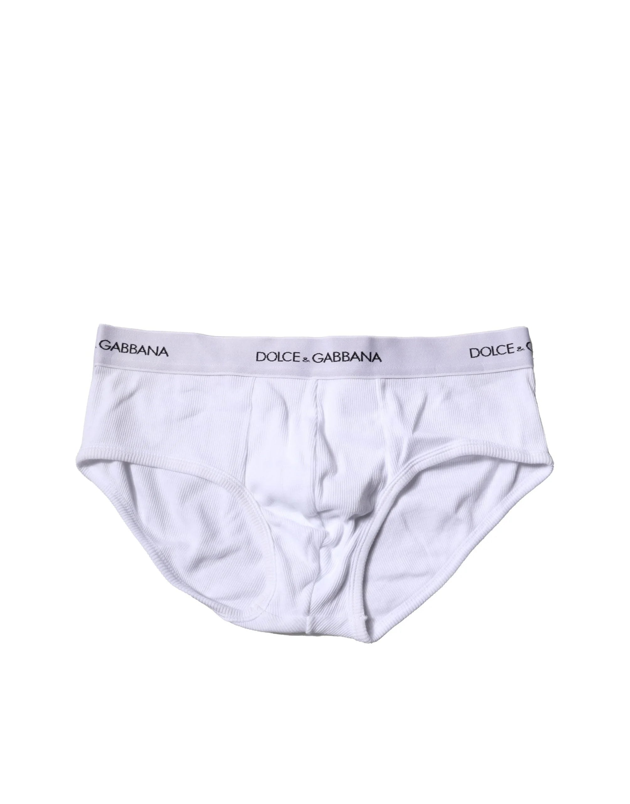Dolce & Gabbana Fehér logós deréksávos férfi Brando boxer alsónemű – IT6| L