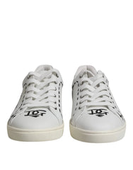 Dolce & Gabbana White London Calf Leather Men Sneakers Shoes - Sneakers