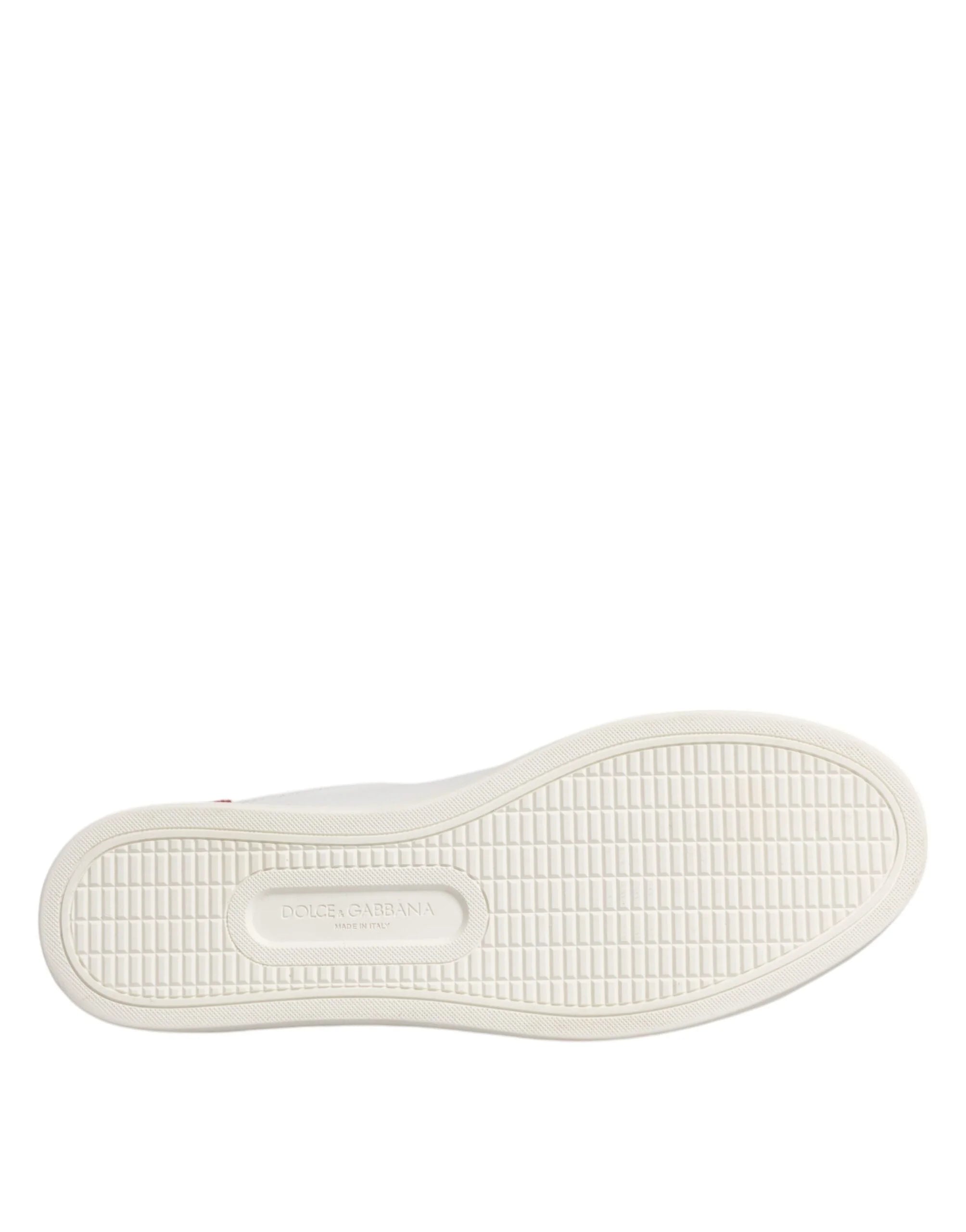 Dolce & Gabbana White London Calf Leather Sneakers Shoes - EU38/US7.5 - Sneakers