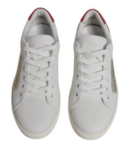 Dolce & Gabbana White London Calf Leather Sneakers Shoes - EU38/US7.5 - Sneakers