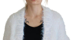 Dolce & Gabbana White Long Sleeves Fringes Cardigan Jacket - IT40|S - Cardigans
