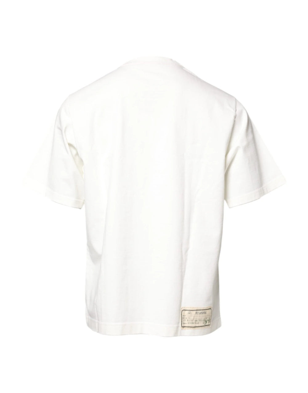 Dolce & Gabbana White LOVE & PEACE Print Crew Neck T-shirt - IT50 | L - T-Shirts