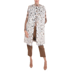 Dolce & Gabbana White Marabou Jackets & Coat - IT36|XXS - Overcoats