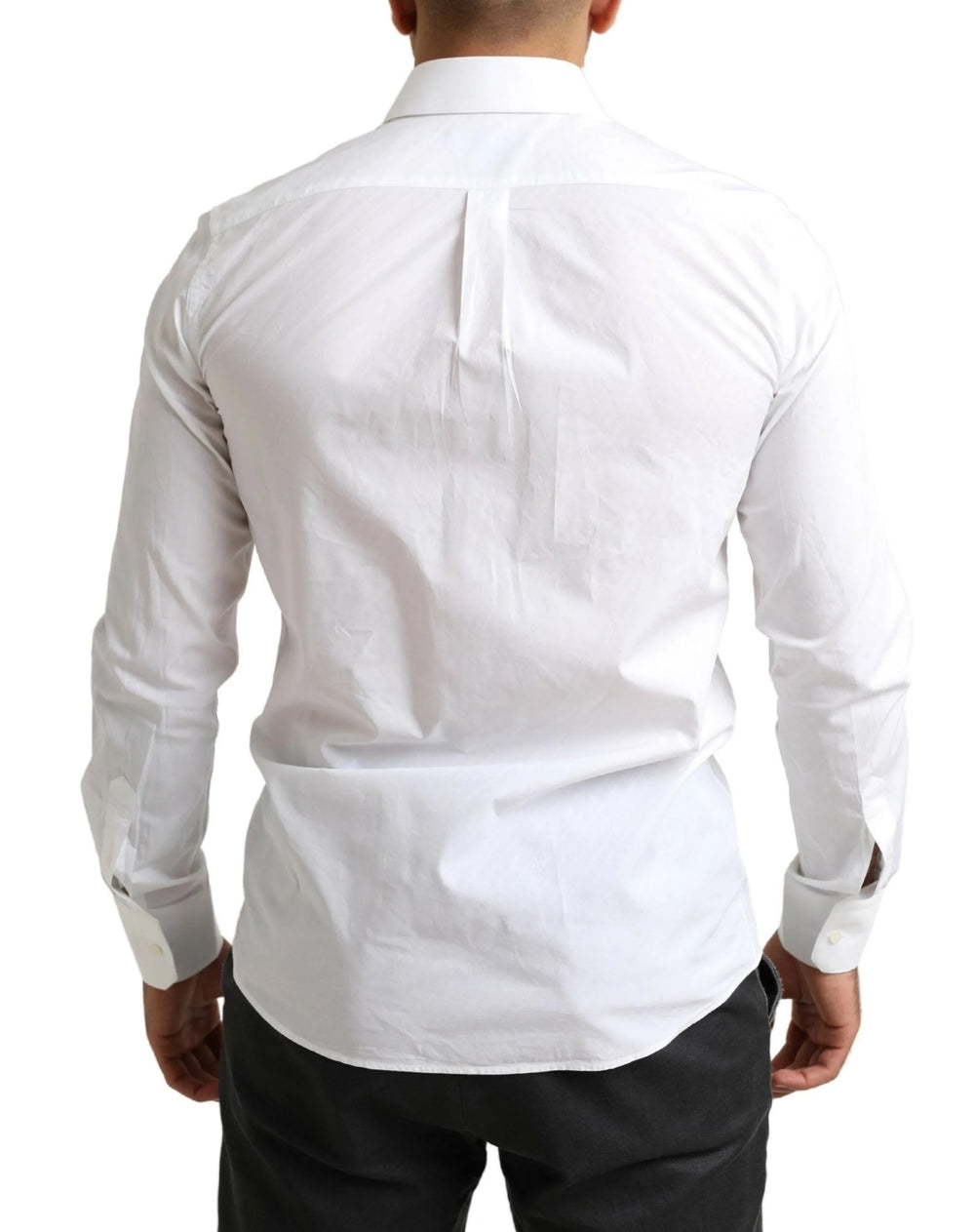Dolce & Gabbana White MARTINI Cotton Dress Formal Shirt - IT39 | S - Shirts