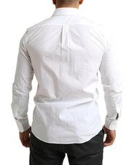 Dolce & Gabbana White MARTINI Cotton Dress Formal Shirt - IT39 | S - Shirts