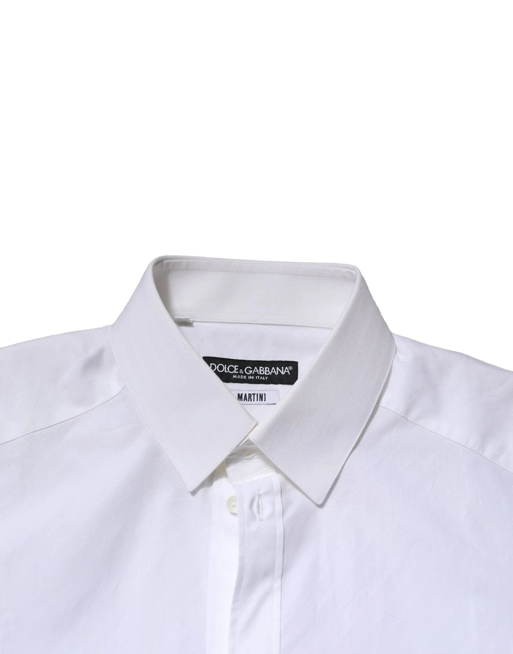 Dolce & Gabbana White MARTINI Long Sleeves Dress Formal Shirt - IT38 | XS - Shirts