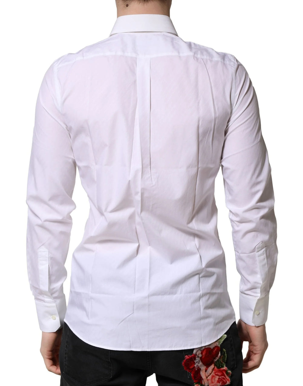 Dolce & Gabbana White MARTINI Long Sleeves Dress Formal Shirt - IT38 | XS - Shirts