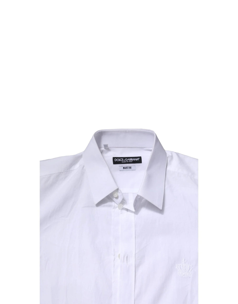 Dolce & Gabbana White MARTINI Long Sleeves Men Formal Shirt - IT39 | S - Shirts