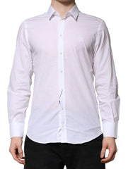 Dolce & Gabbana White MARTINI Long Sleeves Men Formal Shirt - IT39 | S - Shirts