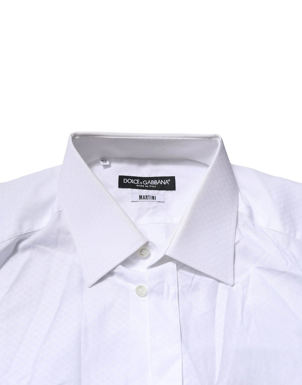 Dolce & Gabbana White MARTINI Long Sleeves Men Formal Shirt - IT40 | M - Shirts