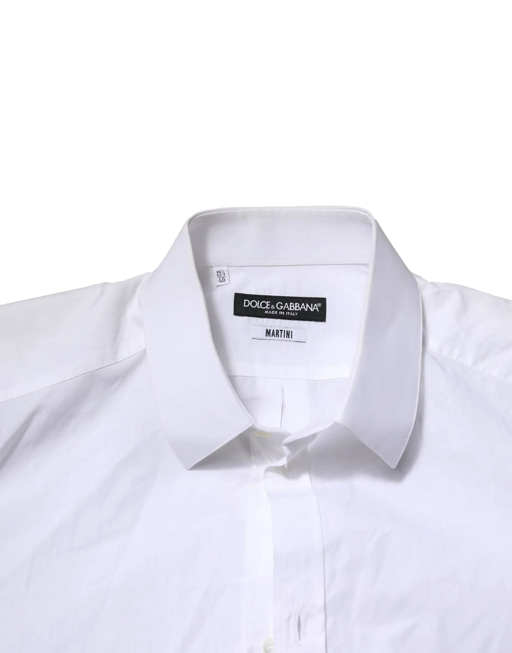 Dolce & Gabbana White MARTINI Long Sleeves Men Formal Shirt - Shirts