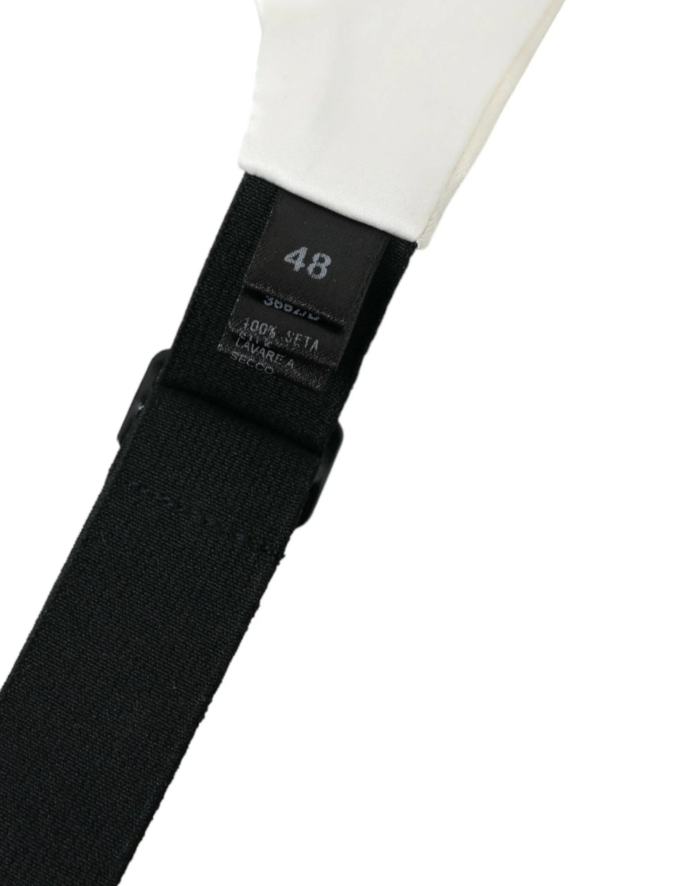 Dolce & Gabbana White Men Wide Waist Silk Belt Cummerbund - IT48 | M - Sashes