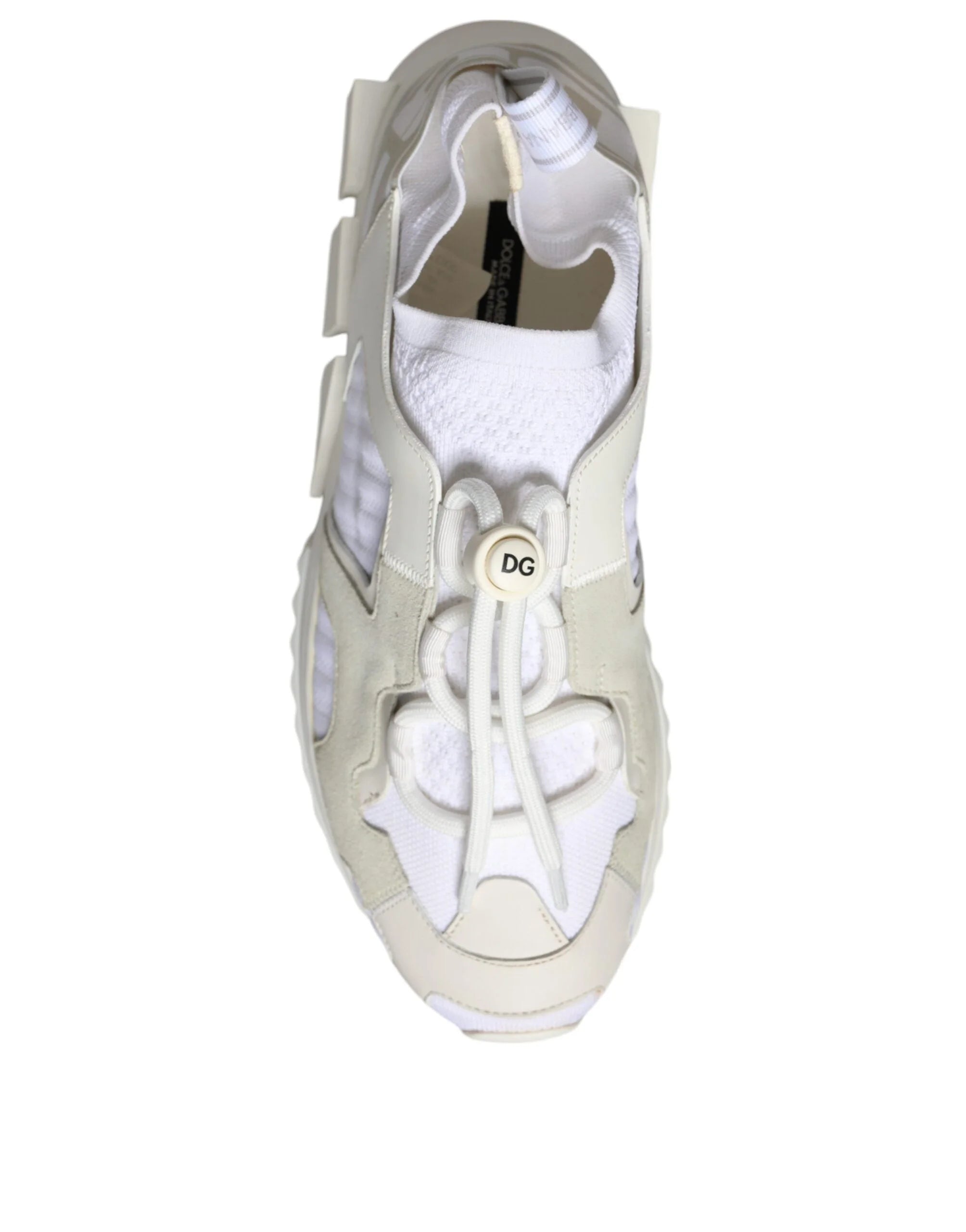 Dolce & Gabbana White Mesh Sorrento Trekking Sneakers Shoes - EU37/US6.5 - Sneakers