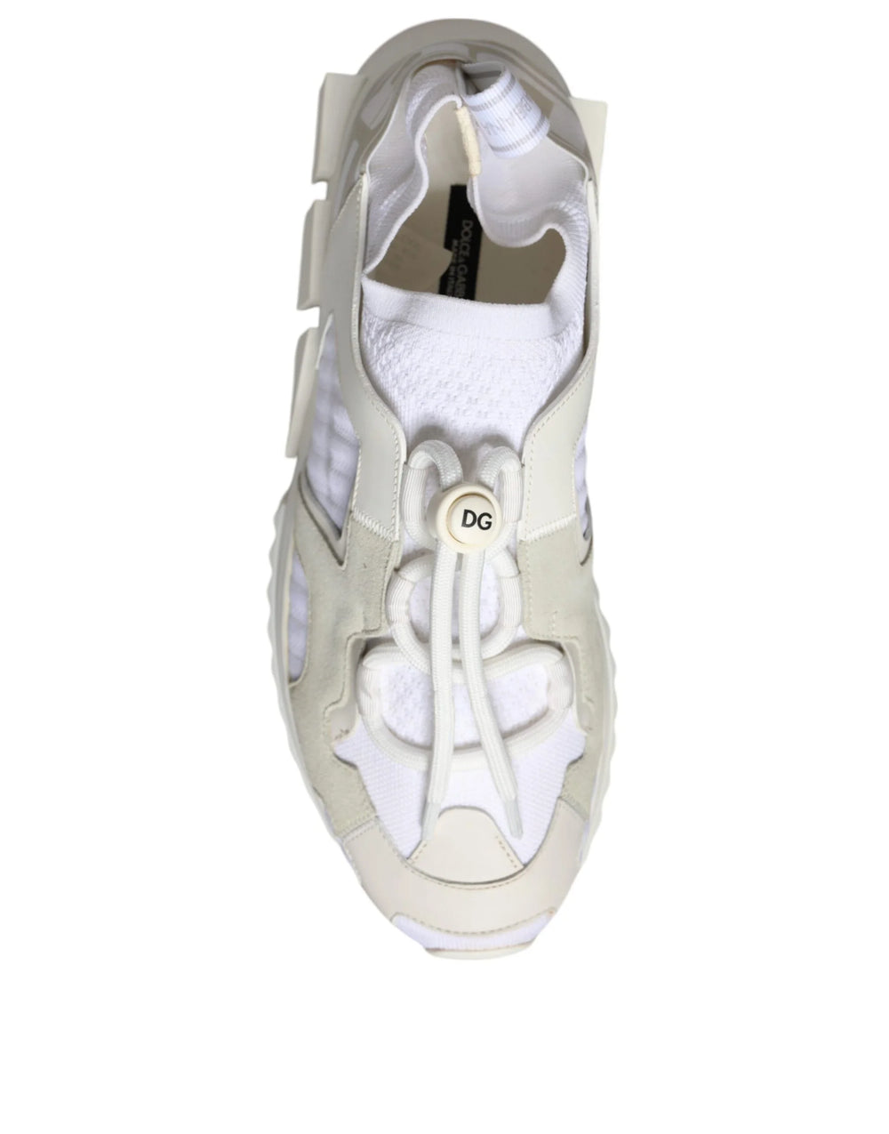 Dolce & Gabbana White Mesh Sorrento Trekking Sneakers Shoes - EU37/US6.5 - Sneakers