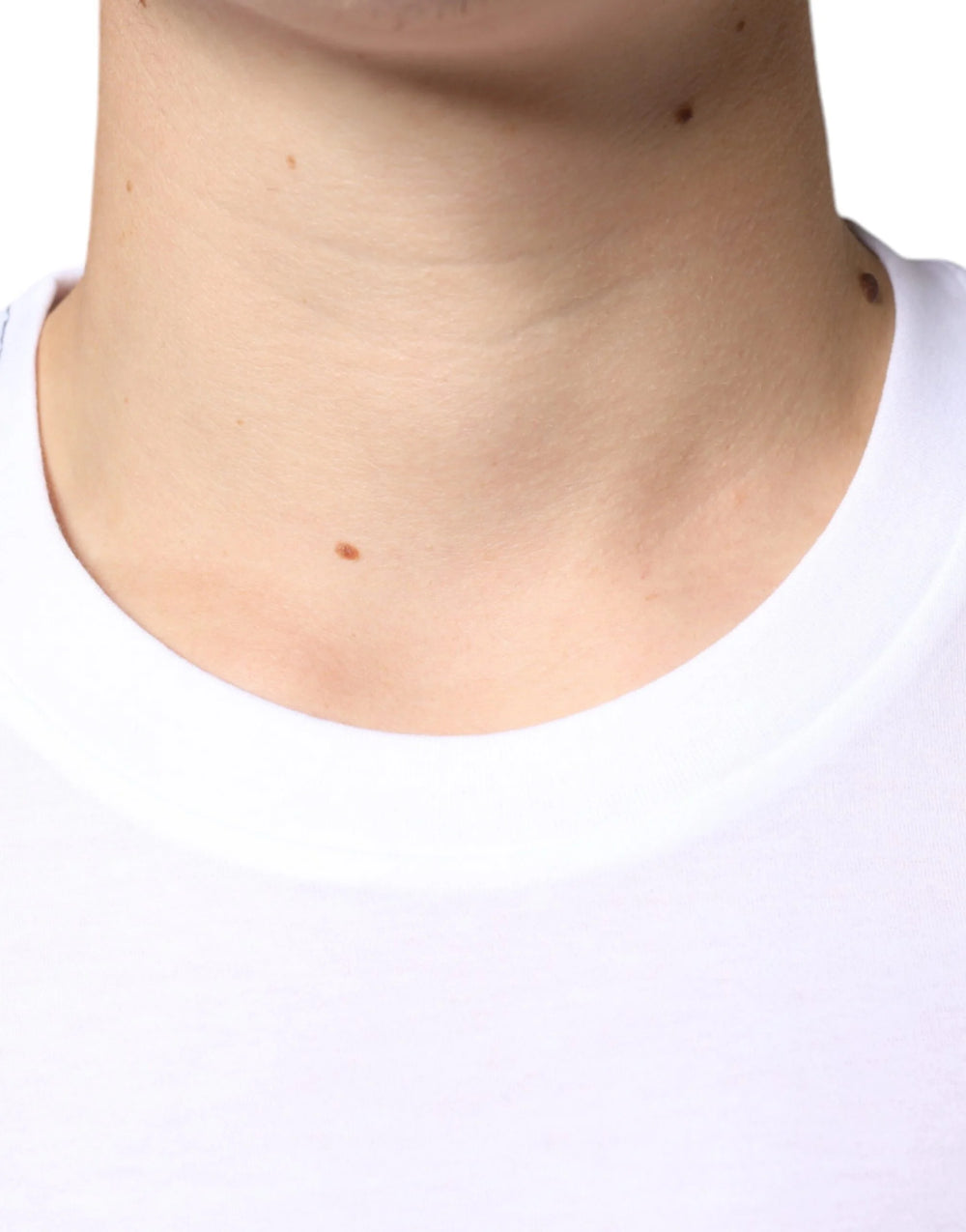 Dolce & Gabbana White Metal DG Logo Cotton Short Sleeves T-shirt - IT58 | 3XL - T-Shirts