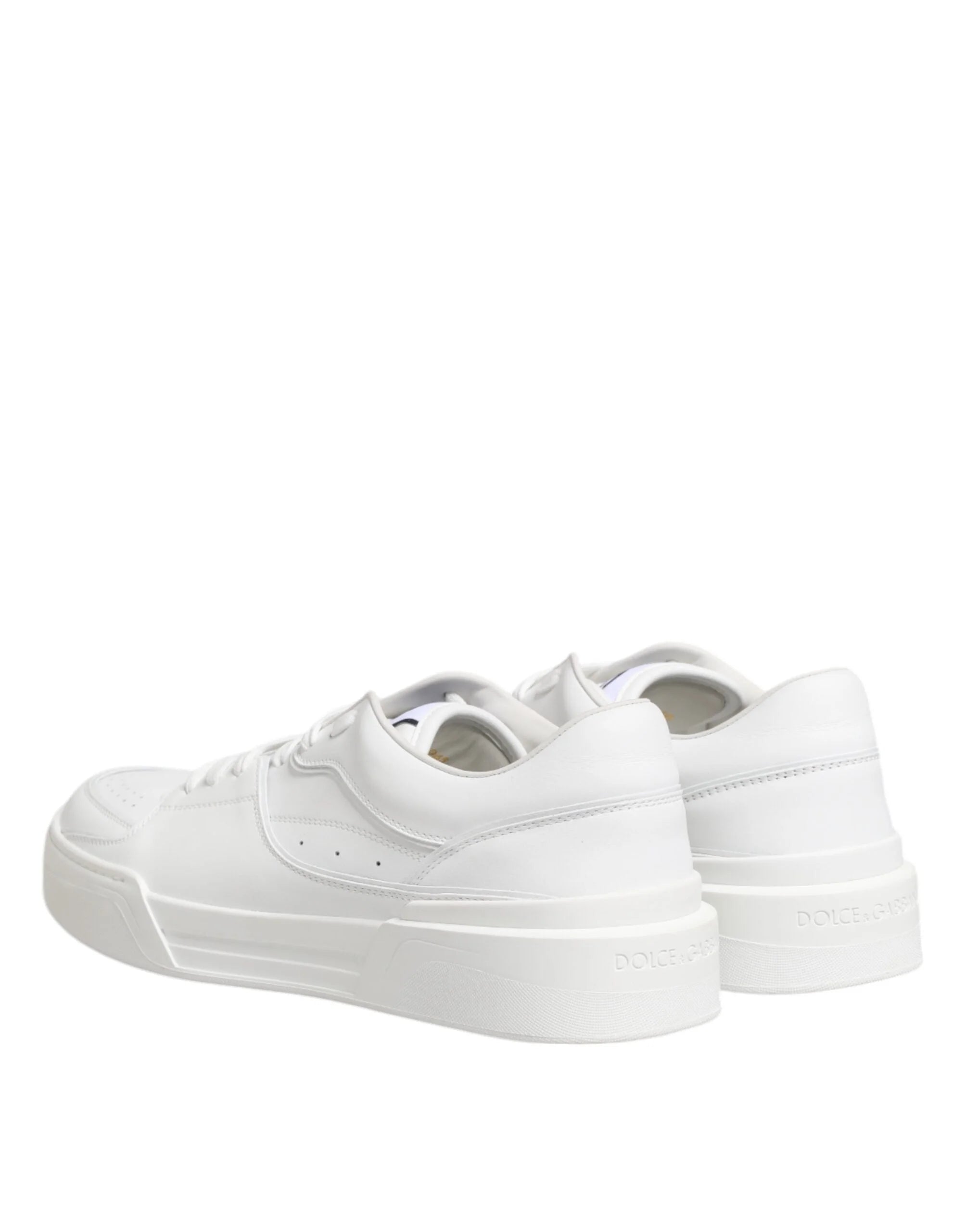 Dolce & Gabbana White Miami Leather Low Top Sneakers Shoes - EU42/US9 - Sneakers