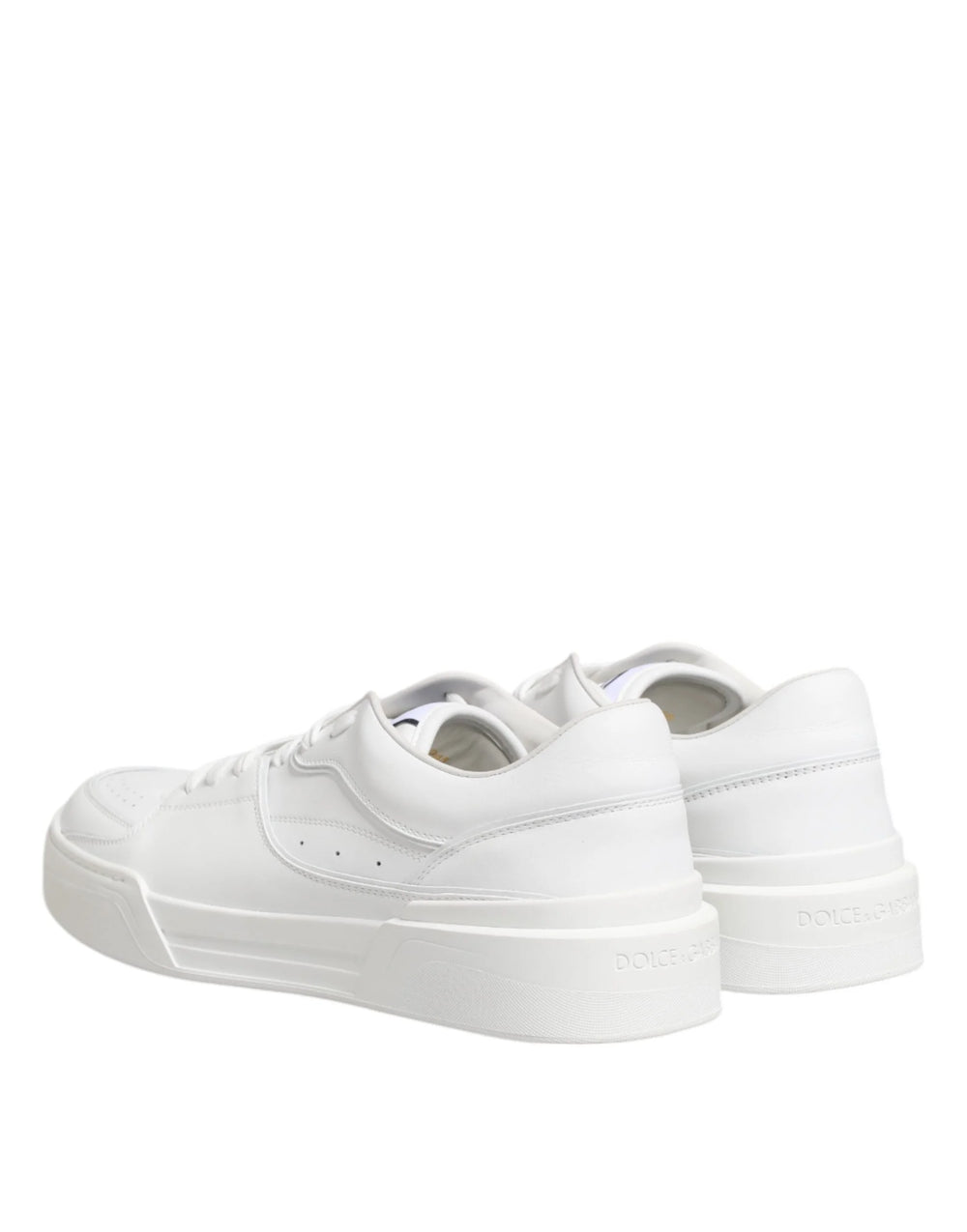 Dolce & Gabbana White Miami Leather Low Top Sneakers Shoes - EU42/US9 - Sneakers