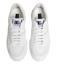 Dolce & Gabbana White Miami Leather Low Top Sneakers Shoes - EU42/US9 - Sneakers