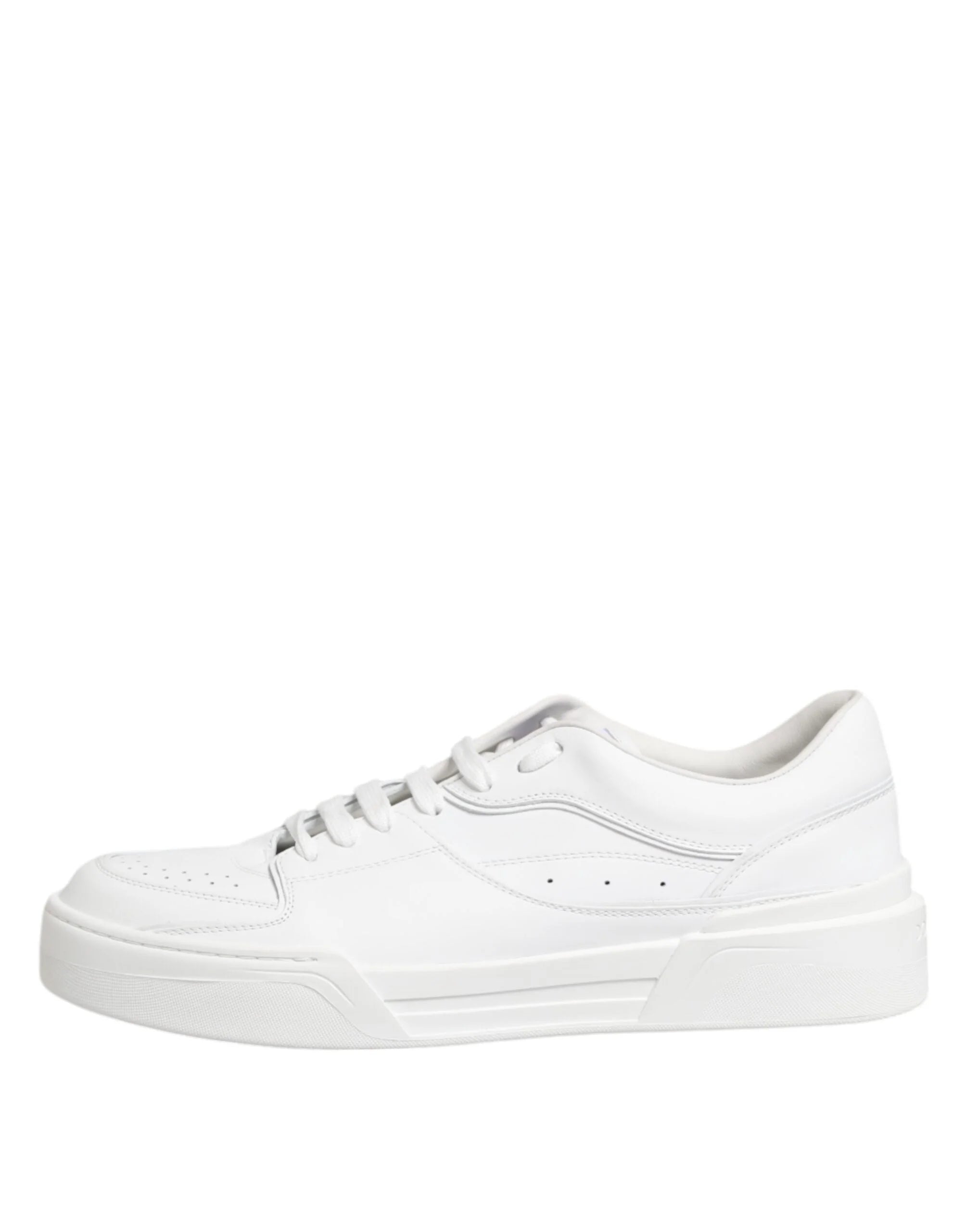 Dolce & Gabbana White Miami Leather Low Top Sneakers Shoes - EU42/US9 - Sneakers