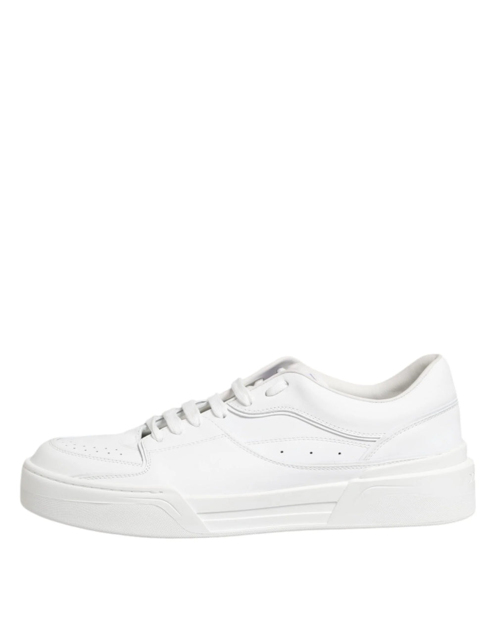 Dolce & Gabbana White Miami Leather Low Top Sneakers Shoes - EU42/US9 - Sneakers