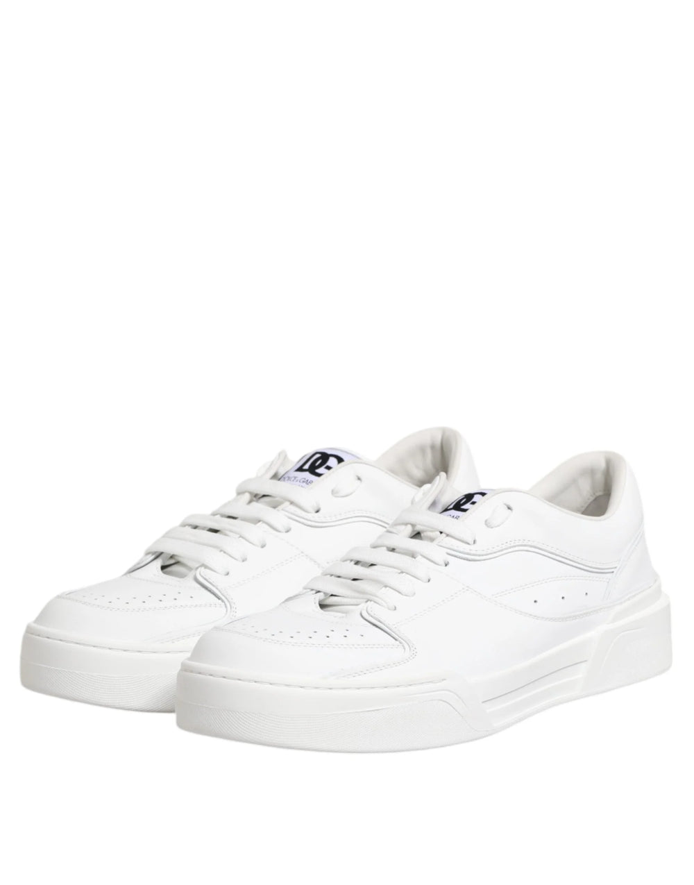 Dolce & Gabbana White Miami Leather Low Top Sneakers Shoes - EU42/US9 - Sneakers