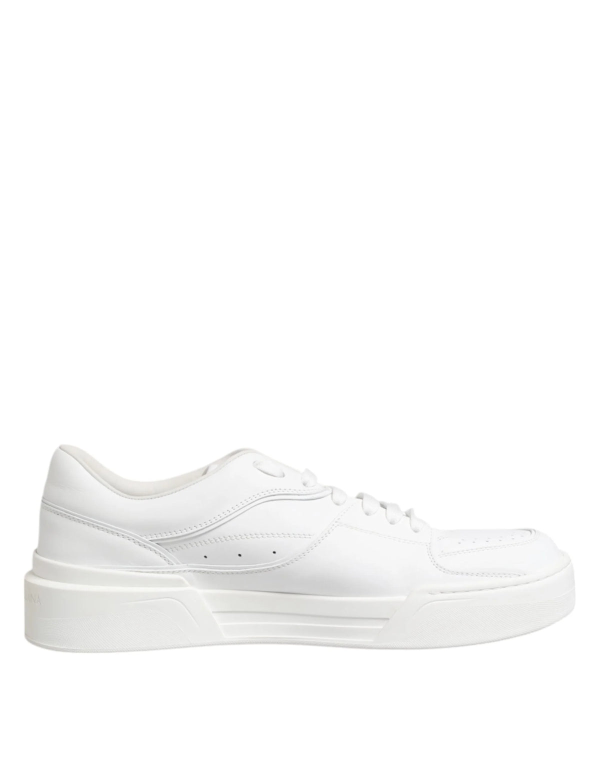 Dolce & Gabbana White Miami Leather Low Top Sneakers Shoes - EU42/US9 - Sneakers