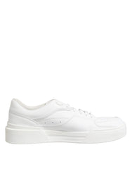 Dolce & Gabbana White Miami Leather Low Top Sneakers Shoes - EU42/US9 - Sneakers