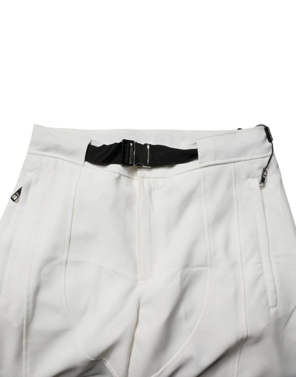 Dolce & Gabbana White Mid Waist Wide Leg Pants - IT50 | L - Trousers