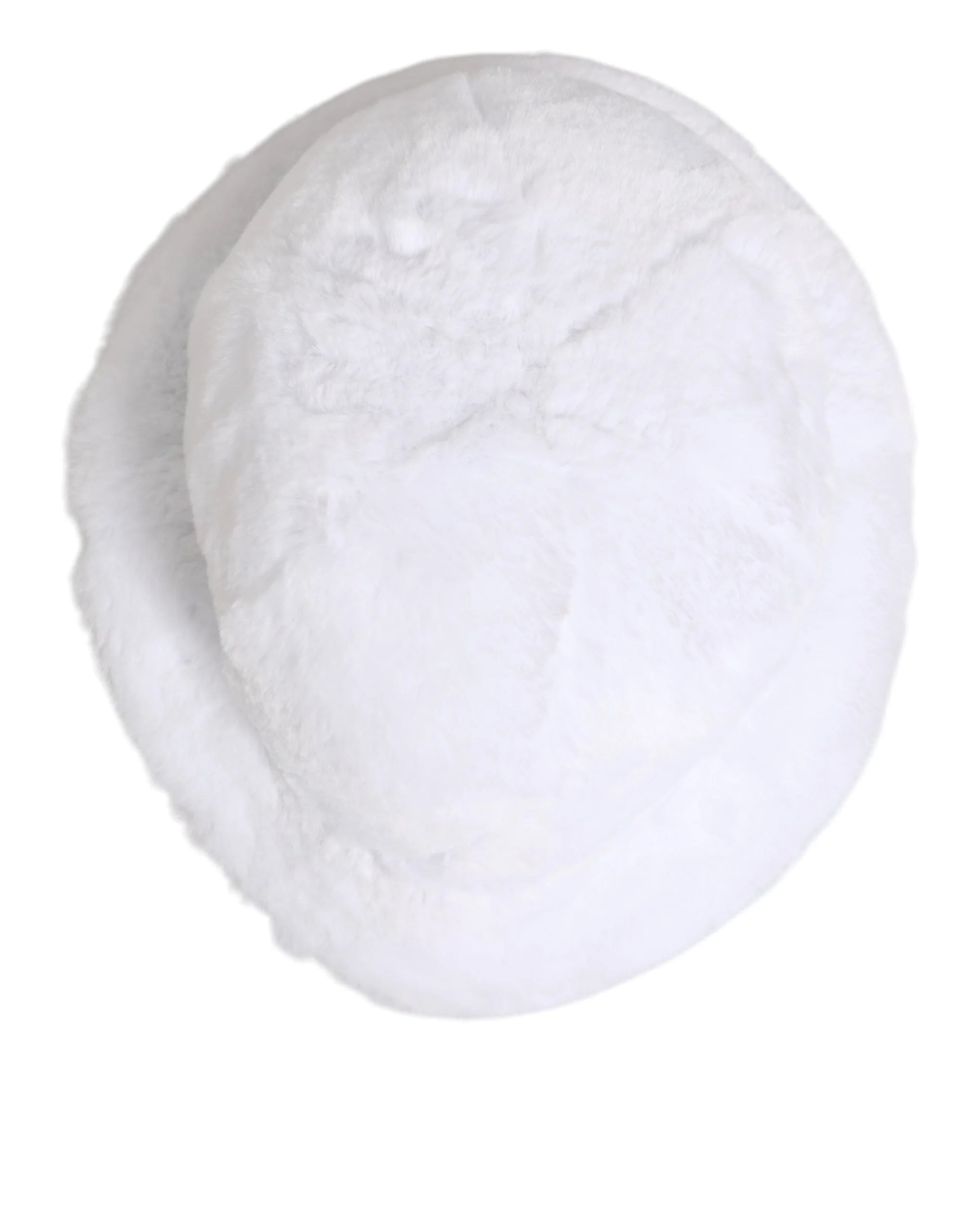 Dolce & Gabbana White Modacrylic Fur Bucket Men Capello Hat - 59 cm|L