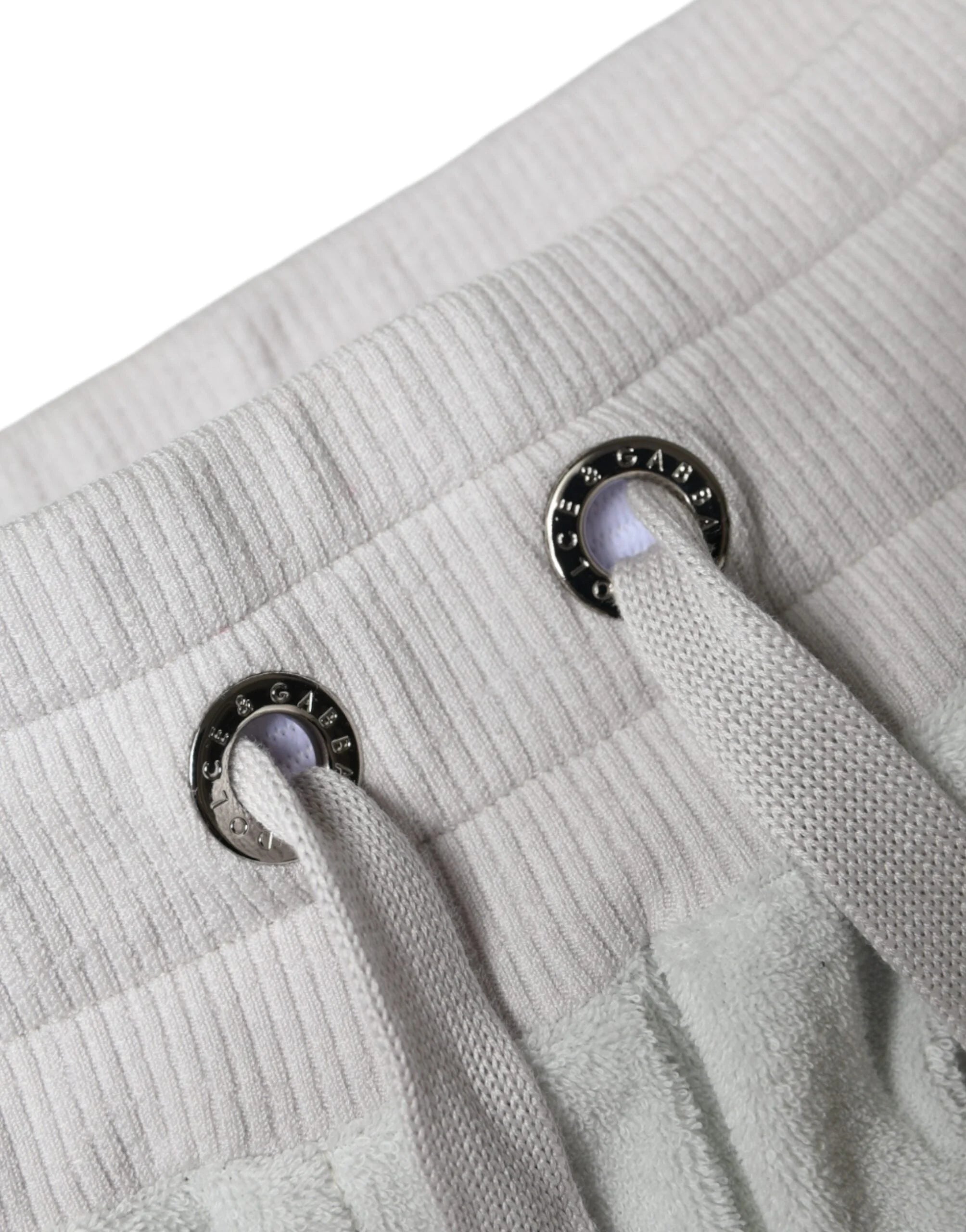 Dolce & Gabbana White Nylon Jogger Sweatpants Pants - IT40|S - Joggers