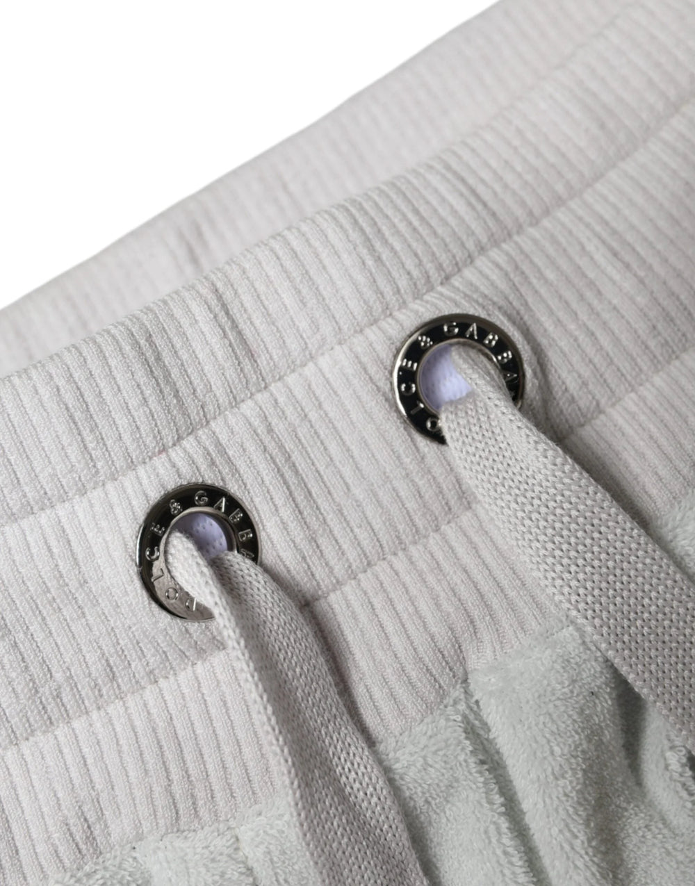 Dolce & Gabbana White Nylon Jogger Sweatpants Pants - IT40|S - Joggers