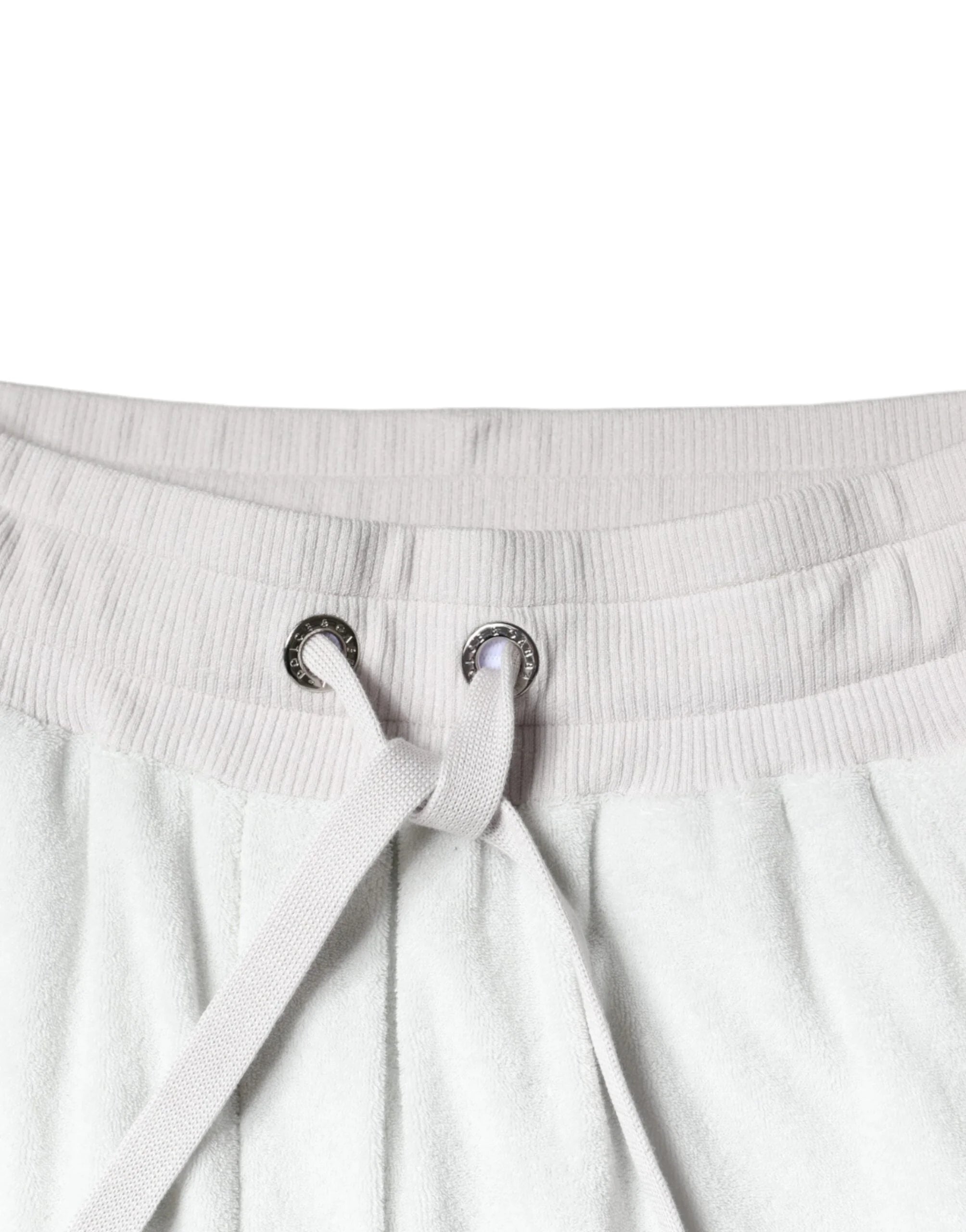 Dolce & Gabbana White Nylon Jogger Sweatpants Pants - IT40|S - Joggers