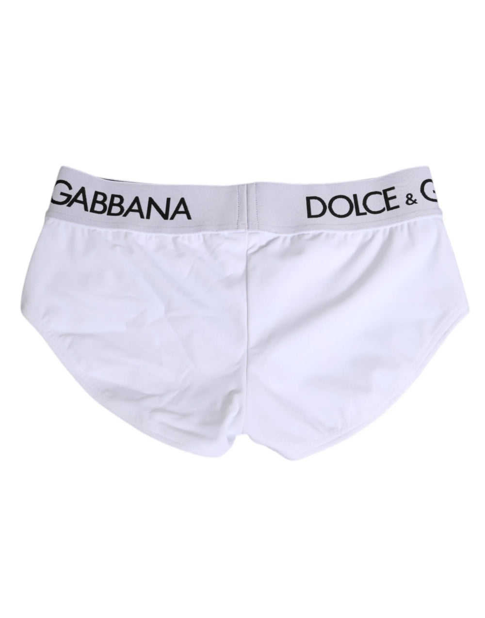 Dolce & Gabbana White Nylon Logo Waistband Shorts Underwear - IT40|S - Briefs