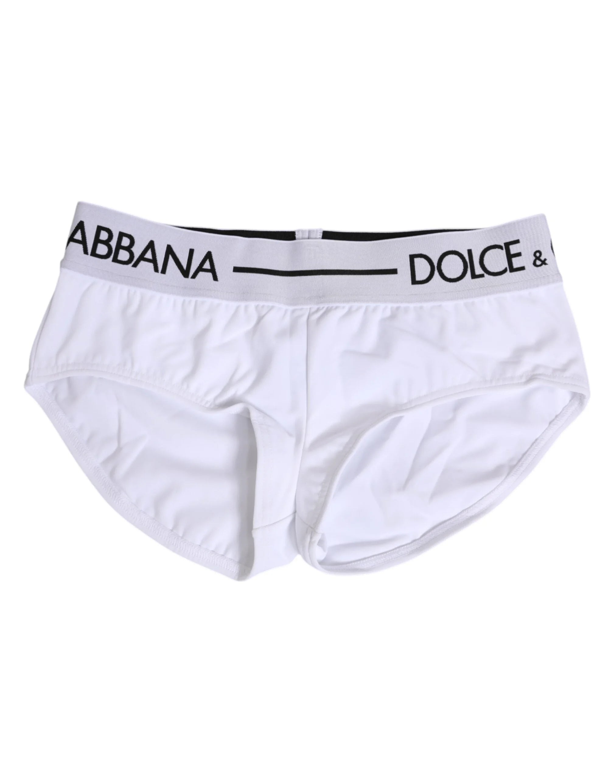 Dolce & Gabbana White Nylon Logo Waistband Shorts Underwear - IT40|S