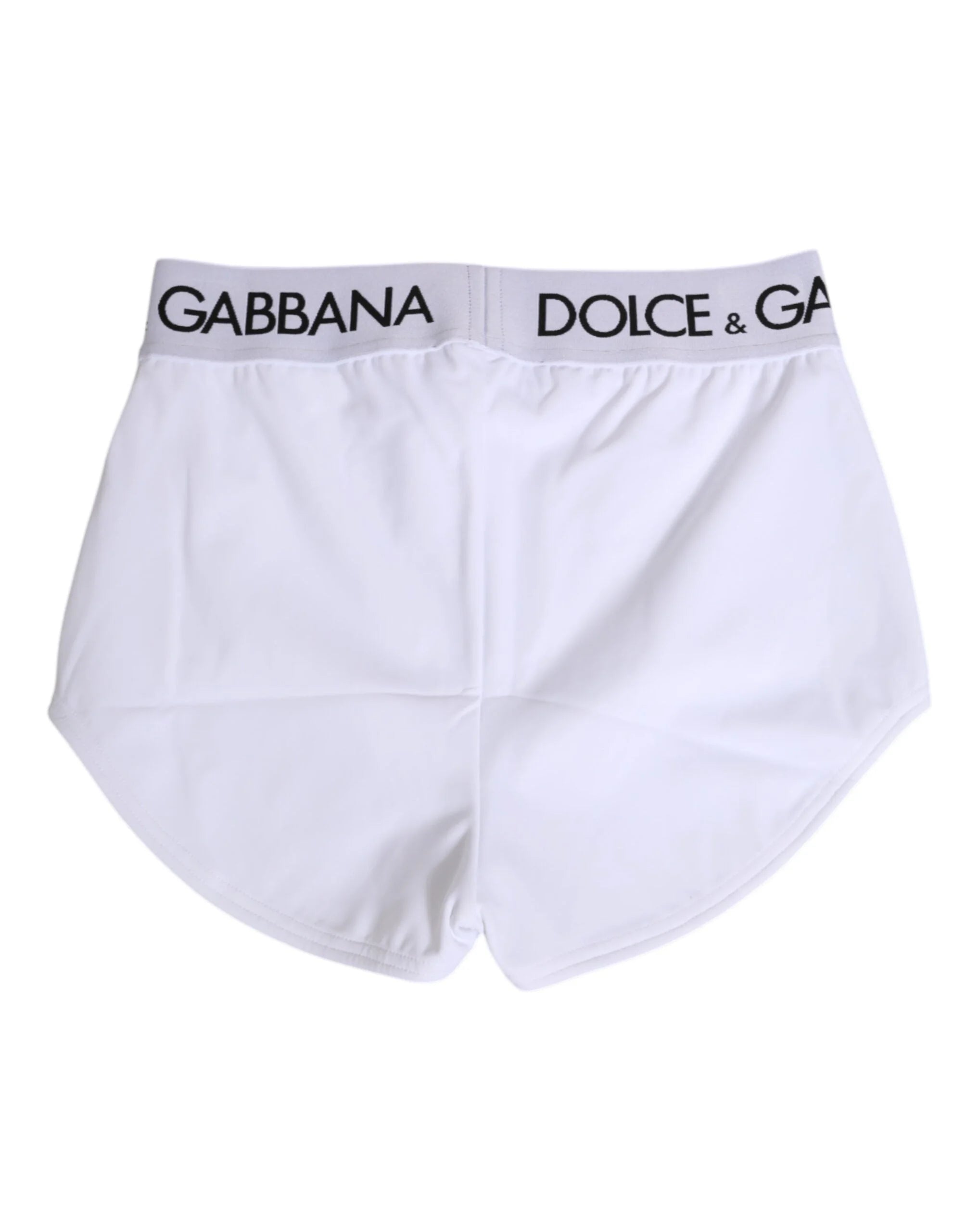 Dolce & Gabbana White Nylon Logo Waistband Shorts Underwear - IT40|S