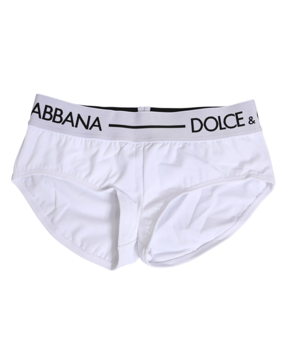 Dolce & Gabbana White Nylon Logo Waistband Shorts Underwear - IT40|S - Briefs