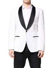 Dolce & Gabbana White Nylon Single Breasted Coat Blazer - IT50 | L - Sport Jackets