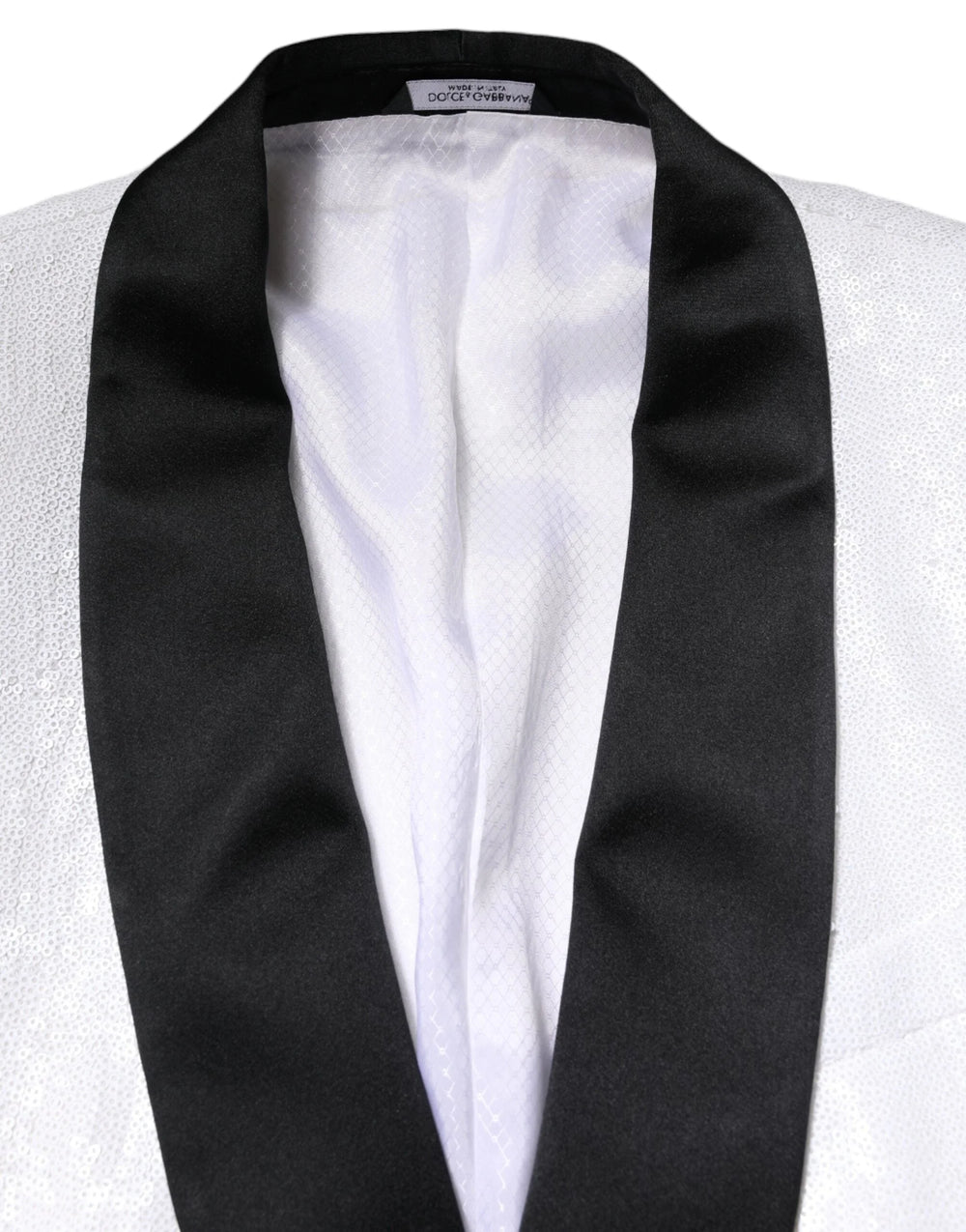 Dolce & Gabbana White Nylon Single Breasted Coat Blazer - IT50 | L - Sport Jackets
